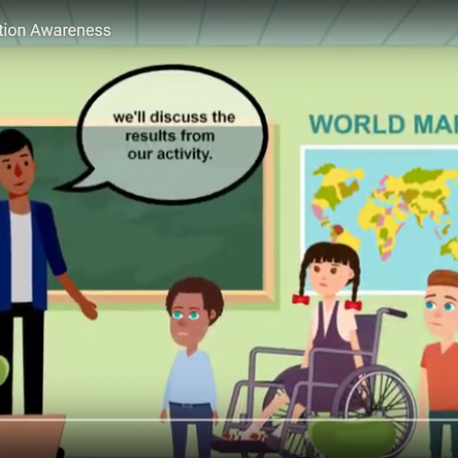 Equity – Assumption Awareness (Accessible animated video) A facilitator speaking to students in a classroom "We'll discuss the results from our activity."